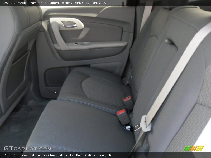 Summit White / Dark Gray/Light Gray 2010 Chevrolet Traverse LS