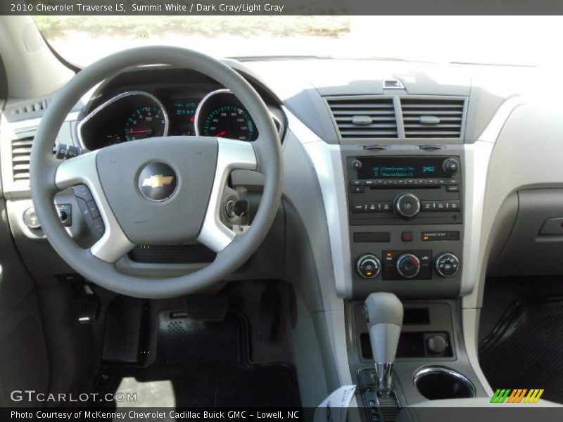 Summit White / Dark Gray/Light Gray 2010 Chevrolet Traverse LS