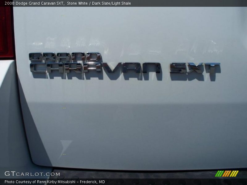 Stone White / Dark Slate/Light Shale 2008 Dodge Grand Caravan SXT
