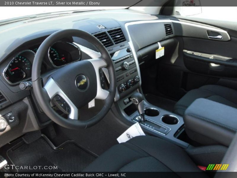 Silver Ice Metallic / Ebony 2010 Chevrolet Traverse LT