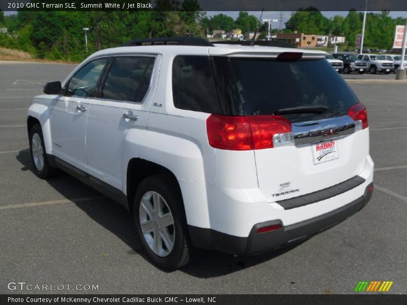 Summit White / Jet Black 2010 GMC Terrain SLE