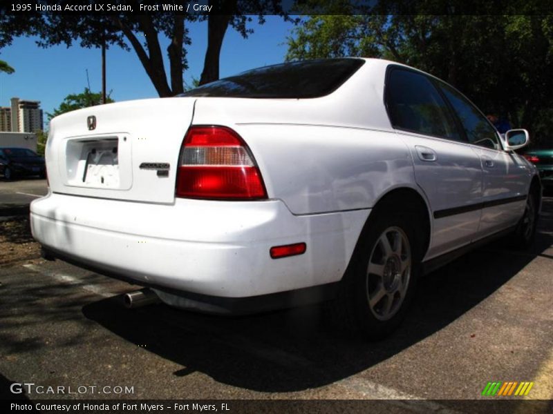 Frost White / Gray 1995 Honda Accord LX Sedan