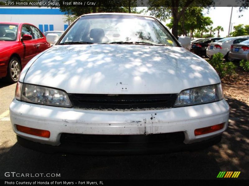 Frost White / Gray 1995 Honda Accord LX Sedan