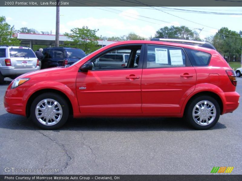 Lava Red / Slate 2003 Pontiac Vibe