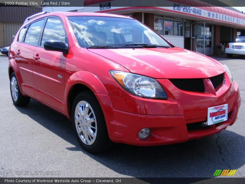 Lava Red / Slate 2003 Pontiac Vibe