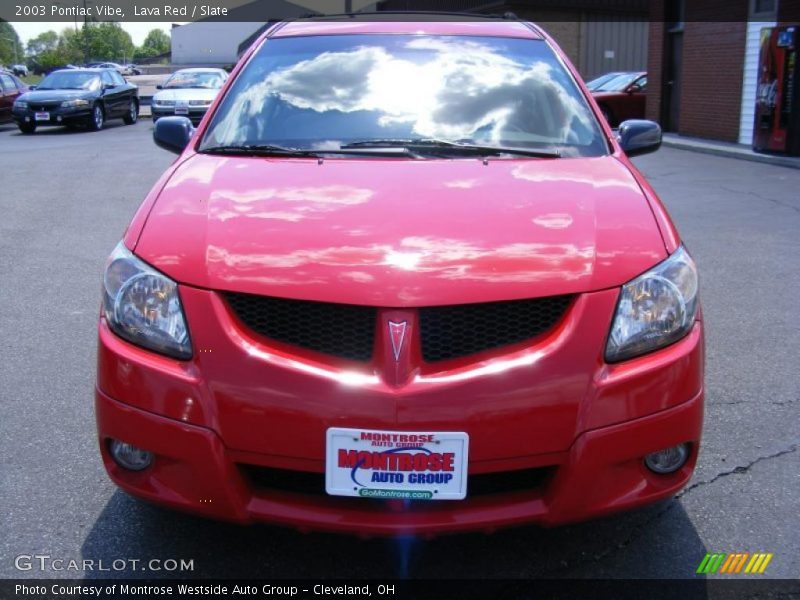 Lava Red / Slate 2003 Pontiac Vibe