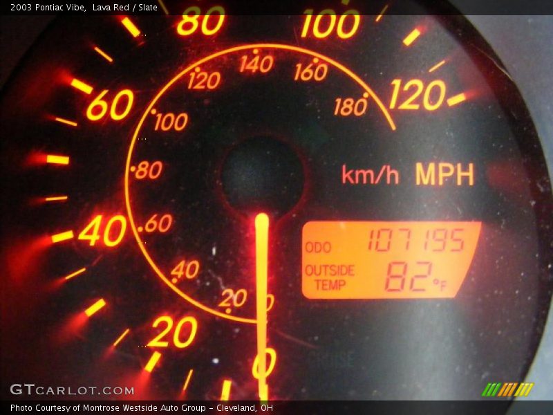 Lava Red / Slate 2003 Pontiac Vibe