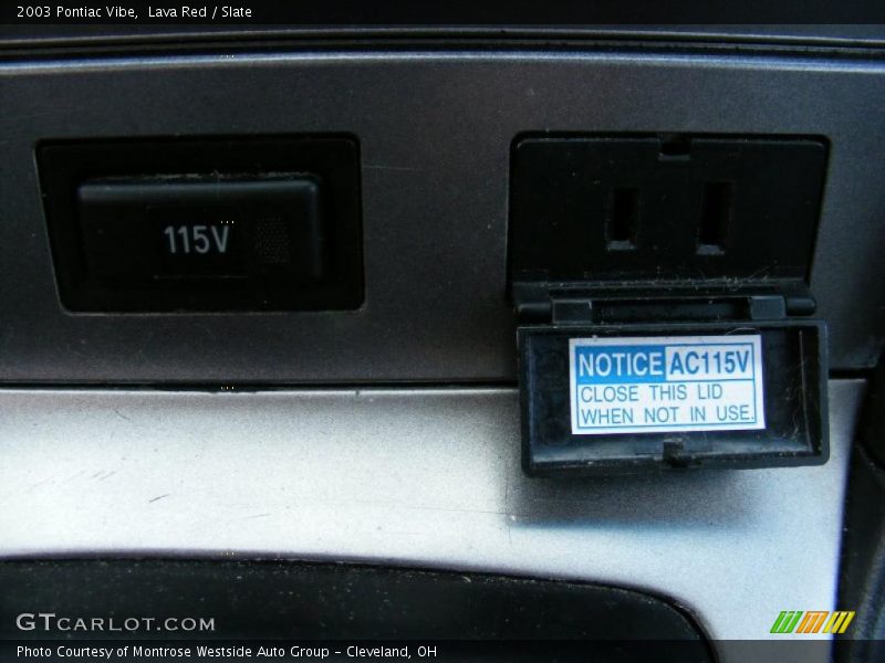 Lava Red / Slate 2003 Pontiac Vibe