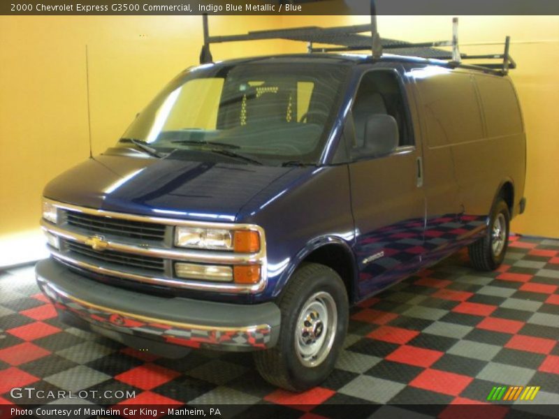 Indigo Blue Metallic / Blue 2000 Chevrolet Express G3500 Commercial