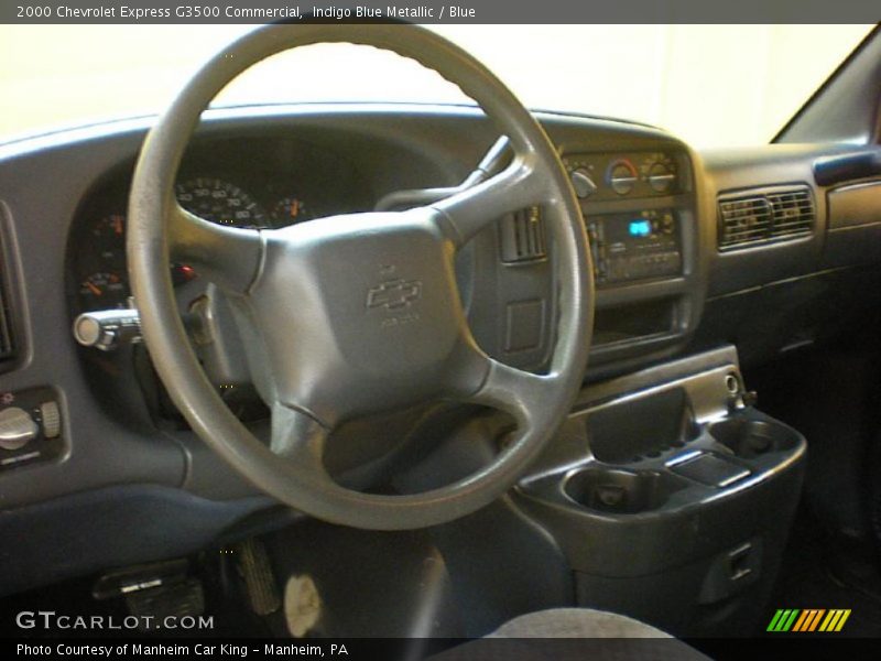 Indigo Blue Metallic / Blue 2000 Chevrolet Express G3500 Commercial