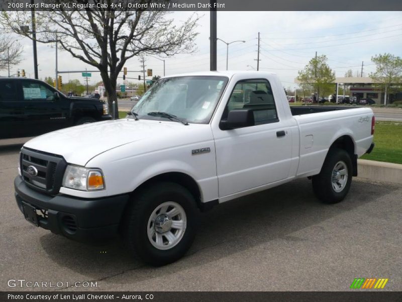 Oxford White / Medium Dark Flint 2008 Ford Ranger XL Regular Cab 4x4