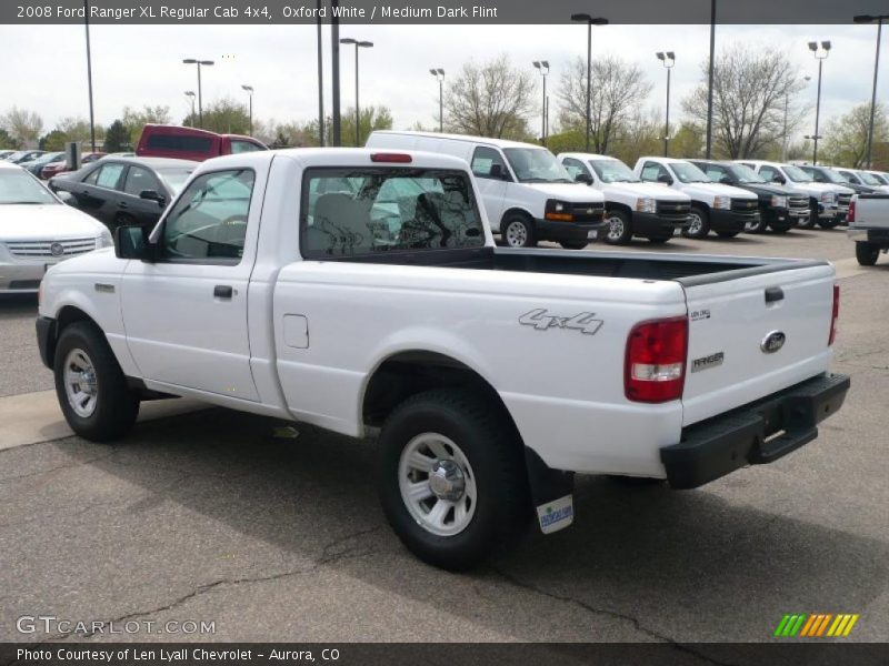 Oxford White / Medium Dark Flint 2008 Ford Ranger XL Regular Cab 4x4