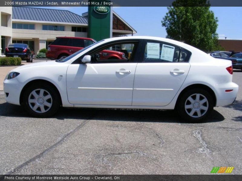 Whitewater Pearl Mica / Beige 2006 Mazda MAZDA3 i Sedan