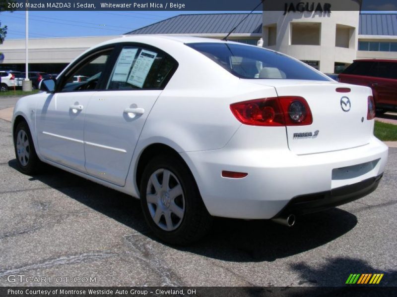 Whitewater Pearl Mica / Beige 2006 Mazda MAZDA3 i Sedan