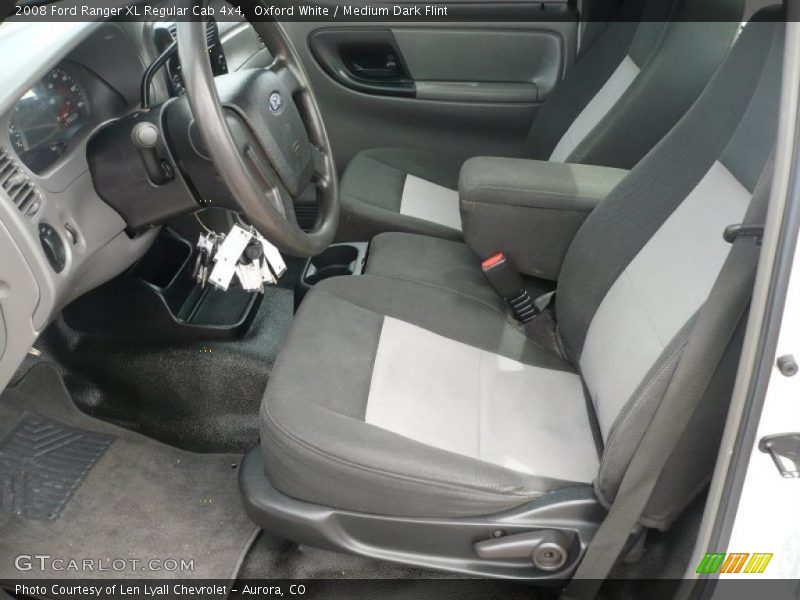 Oxford White / Medium Dark Flint 2008 Ford Ranger XL Regular Cab 4x4