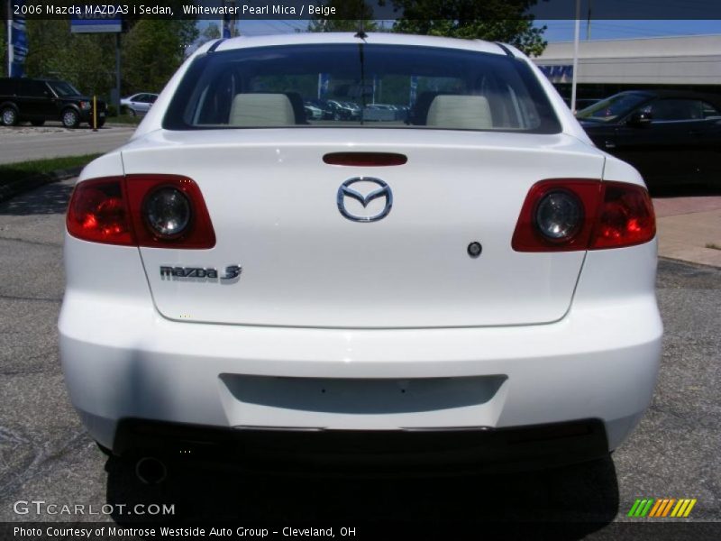 Whitewater Pearl Mica / Beige 2006 Mazda MAZDA3 i Sedan
