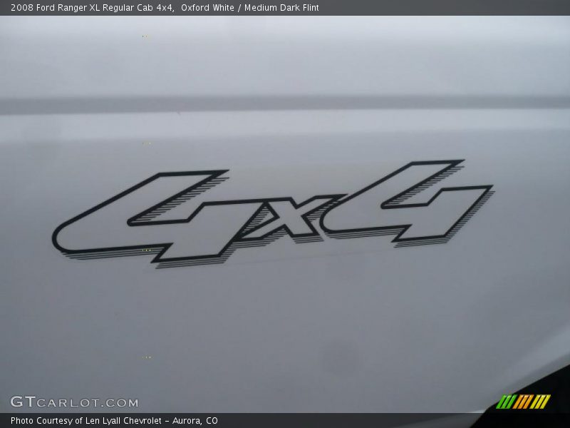 Oxford White / Medium Dark Flint 2008 Ford Ranger XL Regular Cab 4x4