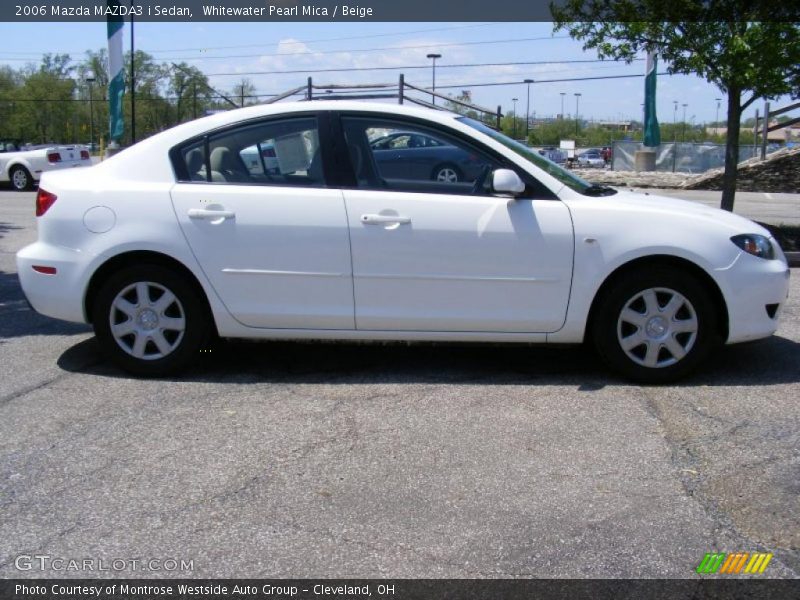 Whitewater Pearl Mica / Beige 2006 Mazda MAZDA3 i Sedan