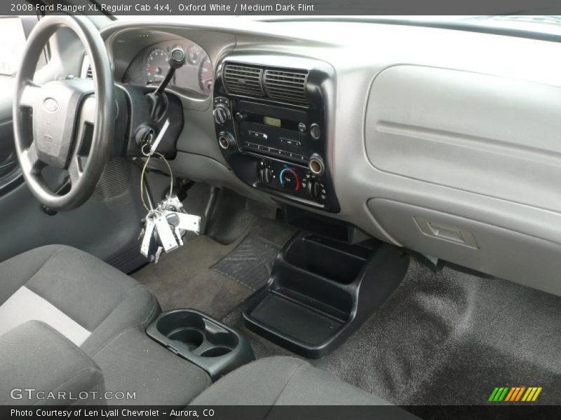 Oxford White / Medium Dark Flint 2008 Ford Ranger XL Regular Cab 4x4