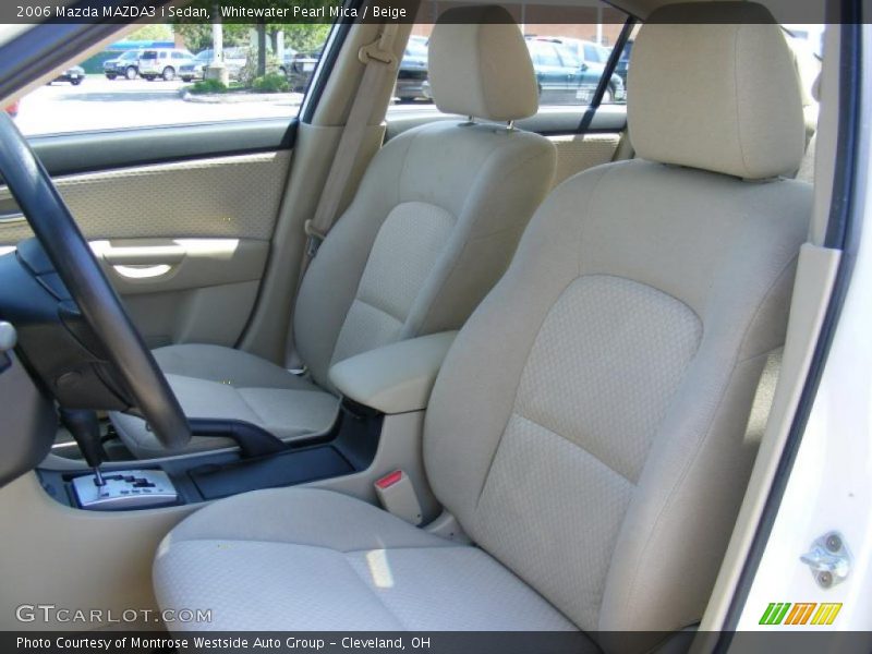 Whitewater Pearl Mica / Beige 2006 Mazda MAZDA3 i Sedan