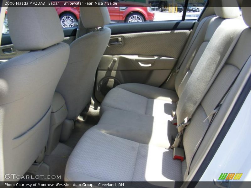 Whitewater Pearl Mica / Beige 2006 Mazda MAZDA3 i Sedan