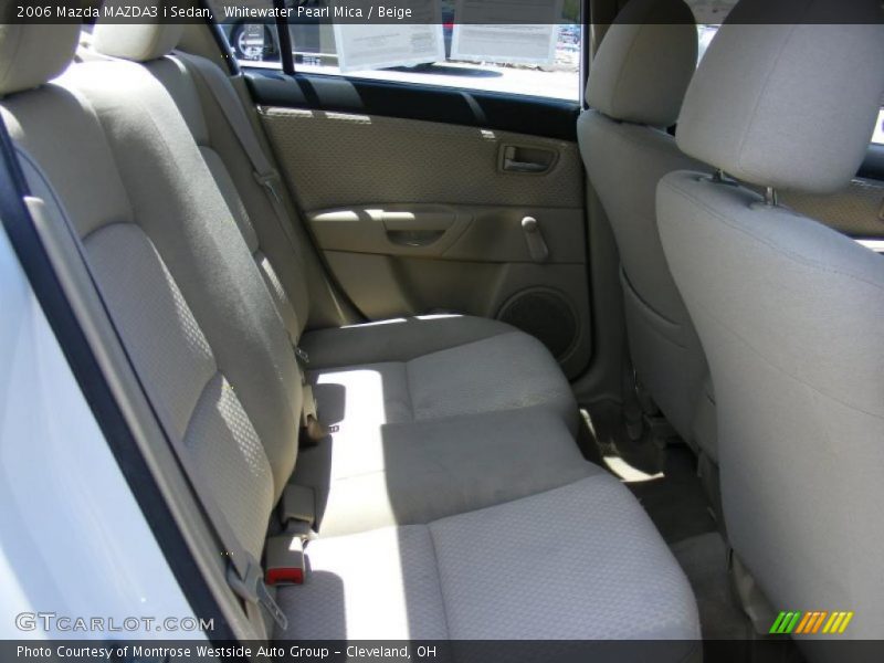 Whitewater Pearl Mica / Beige 2006 Mazda MAZDA3 i Sedan