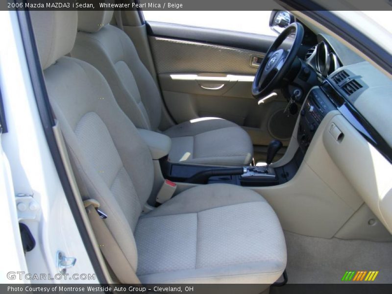 Whitewater Pearl Mica / Beige 2006 Mazda MAZDA3 i Sedan
