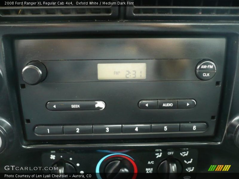 Oxford White / Medium Dark Flint 2008 Ford Ranger XL Regular Cab 4x4