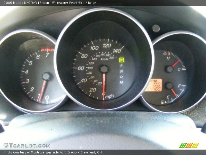 Whitewater Pearl Mica / Beige 2006 Mazda MAZDA3 i Sedan