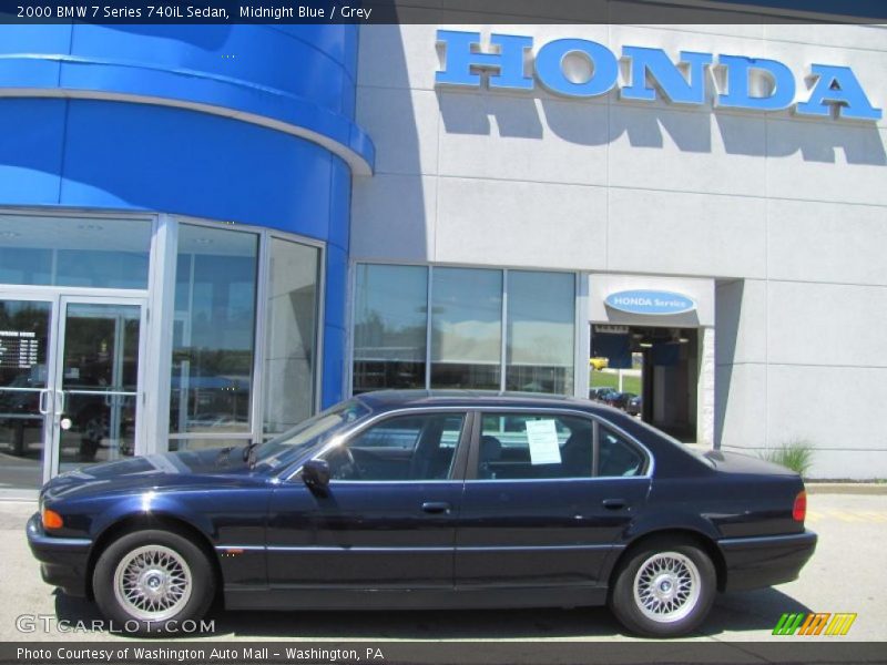 Midnight Blue / Grey 2000 BMW 7 Series 740iL Sedan
