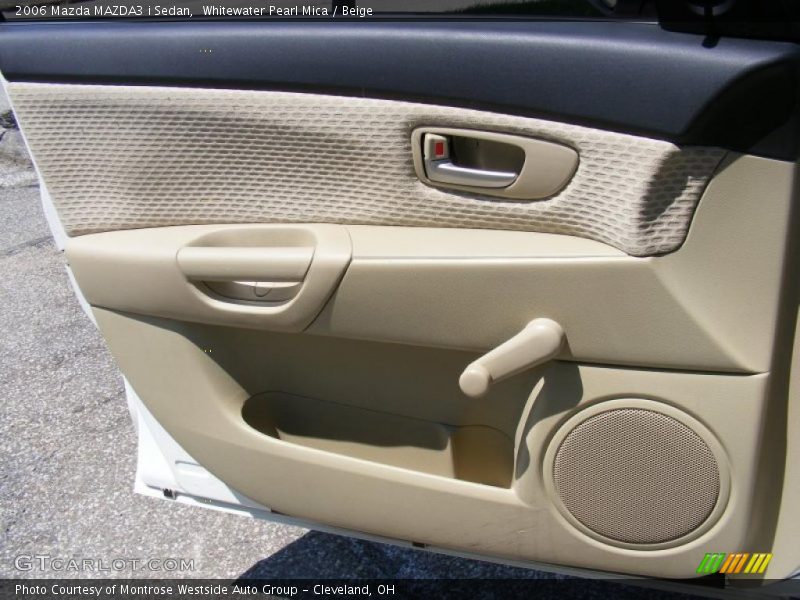 Whitewater Pearl Mica / Beige 2006 Mazda MAZDA3 i Sedan