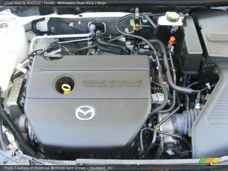 Whitewater Pearl Mica / Beige 2006 Mazda MAZDA3 i Sedan