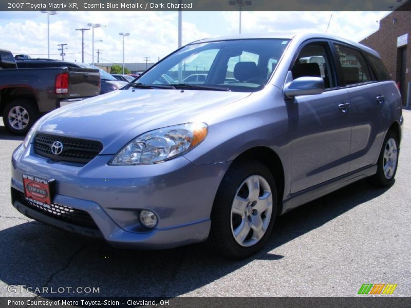 Cosmic Blue Metallic / Dark Charcoal 2007 Toyota Matrix XR