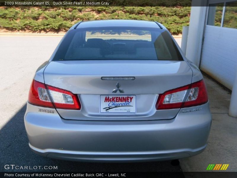 Quick Silver Pearl / Medium Gray 2009 Mitsubishi Galant ES