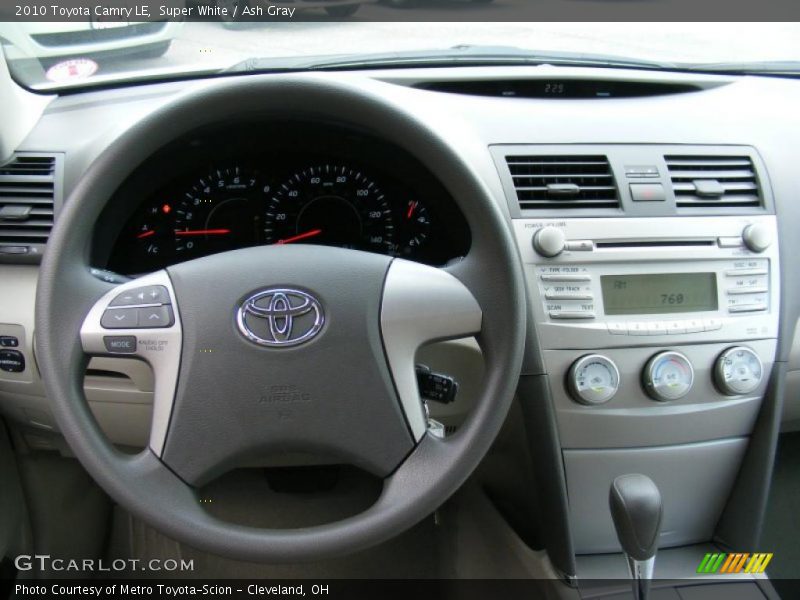Super White / Ash Gray 2010 Toyota Camry LE