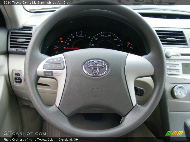 Super White / Ash Gray 2010 Toyota Camry LE