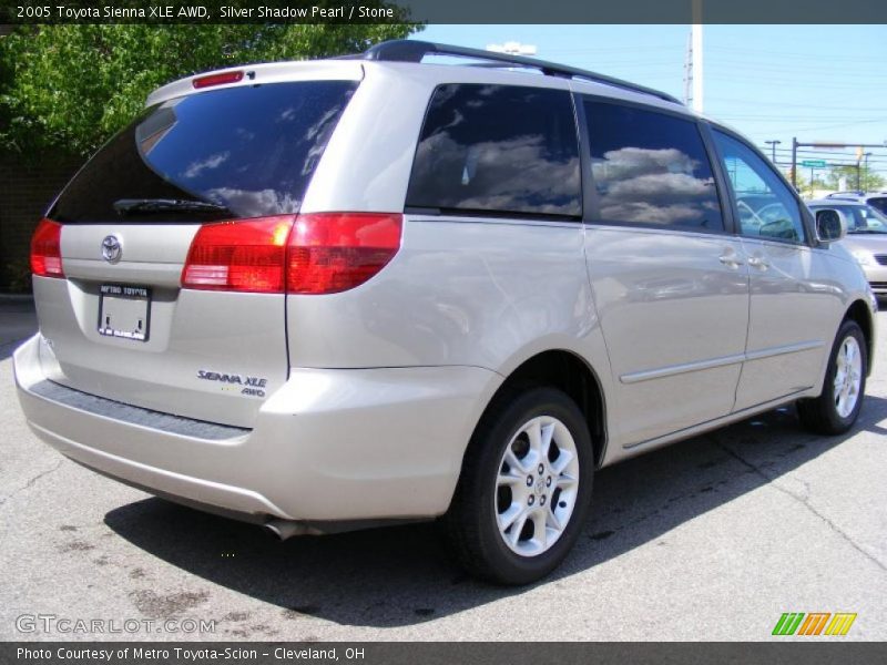 Silver Shadow Pearl / Stone 2005 Toyota Sienna XLE AWD