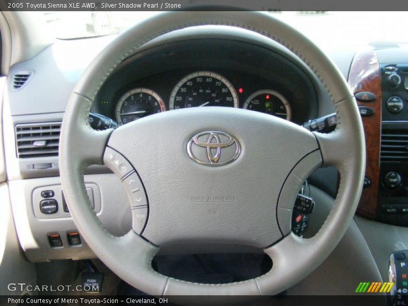 Silver Shadow Pearl / Stone 2005 Toyota Sienna XLE AWD