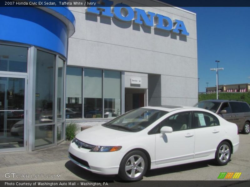 Taffeta White / Ivory 2007 Honda Civic EX Sedan