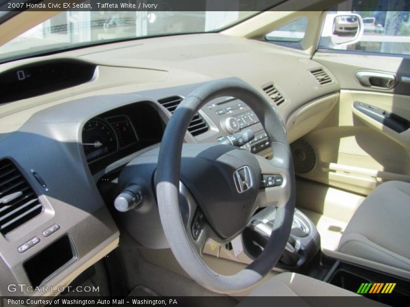 Taffeta White / Ivory 2007 Honda Civic EX Sedan