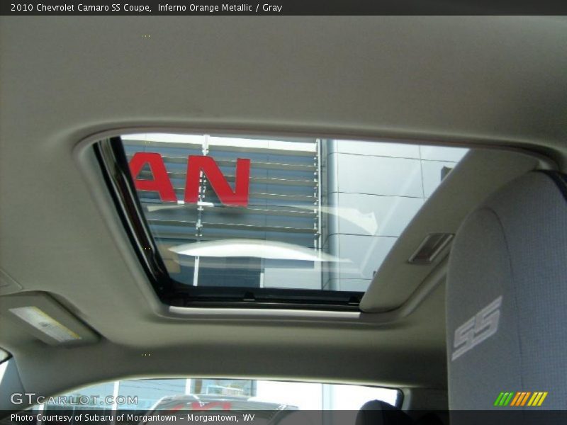 Inferno Orange Metallic / Gray 2010 Chevrolet Camaro SS Coupe