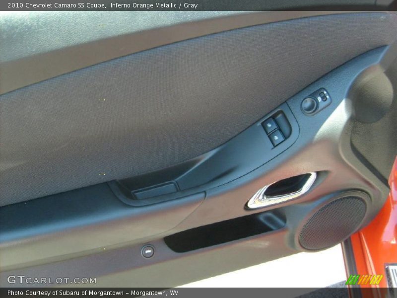 Inferno Orange Metallic / Gray 2010 Chevrolet Camaro SS Coupe