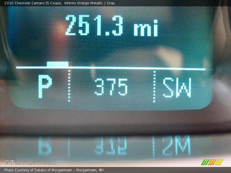 Inferno Orange Metallic / Gray 2010 Chevrolet Camaro SS Coupe