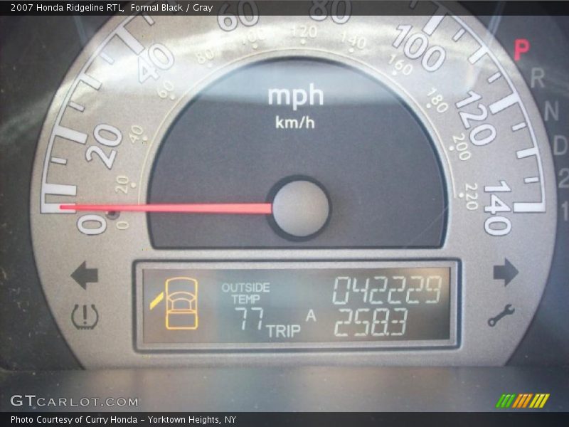 Formal Black / Gray 2007 Honda Ridgeline RTL