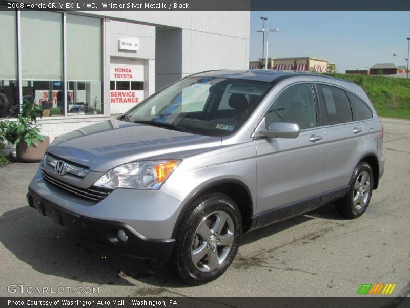 Whistler Silver Metallic / Black 2008 Honda CR-V EX-L 4WD