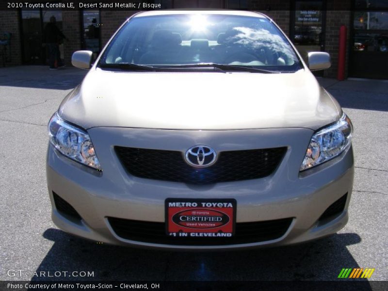 Desert Sand Metallic / Bisque 2010 Toyota Corolla LE