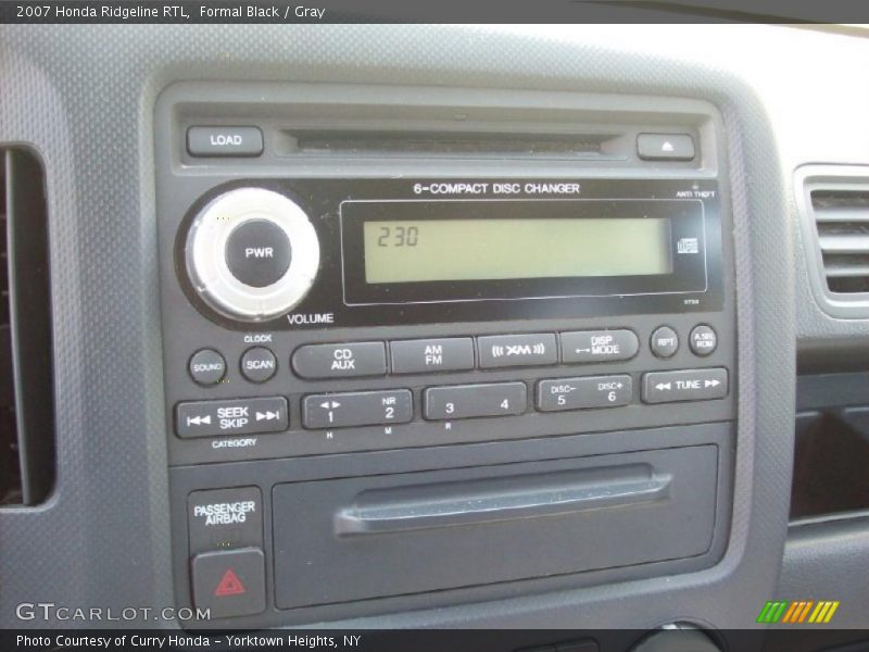 Formal Black / Gray 2007 Honda Ridgeline RTL