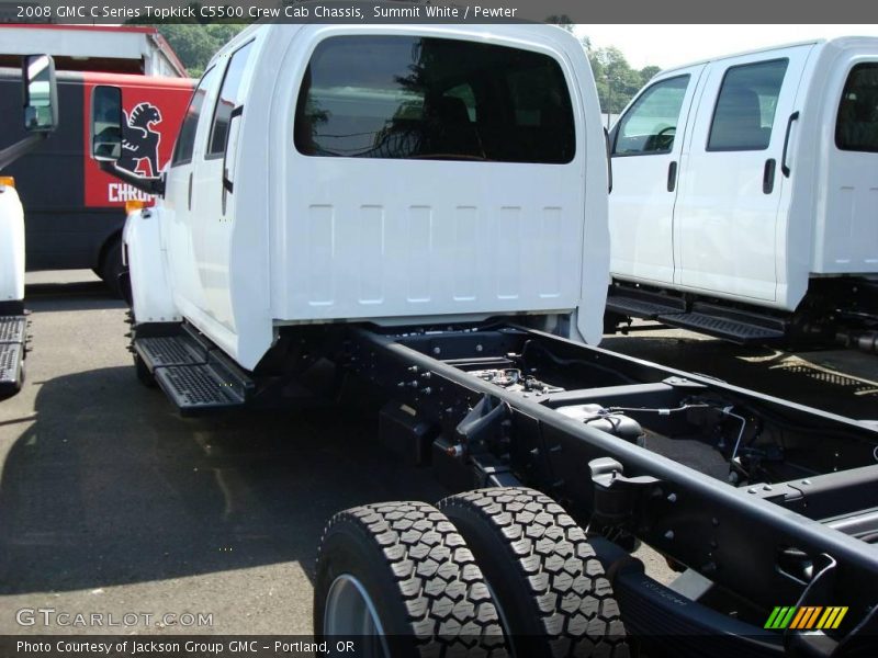 Summit White / Pewter 2008 GMC C Series Topkick C5500 Crew Cab Chassis