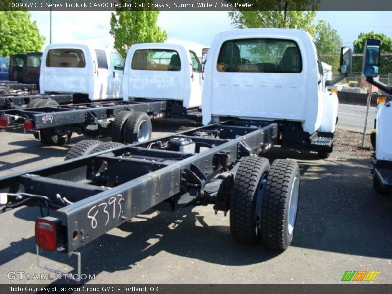 Summit White / Dark Pewter 2009 GMC C Series Topkick C4500 Regular Cab Chassis