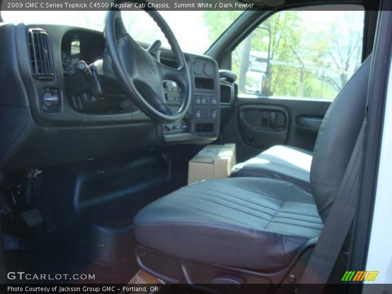 Summit White / Dark Pewter 2009 GMC C Series Topkick C4500 Regular Cab Chassis